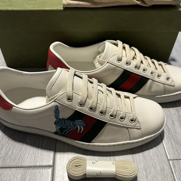 Size 10 Gucci Ace x Freya Hartas Mythical Creature - White sneakers main image 4